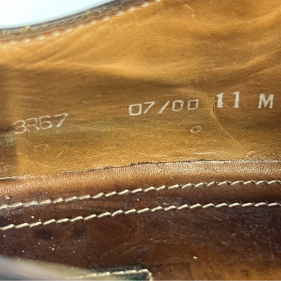 GH Bass & Co Brown Leather Monk Strap Oxford Shoes Sz: 11M - Picture 10 of 10